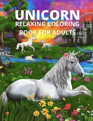 Unicorn relaxing coloring book for adults 1