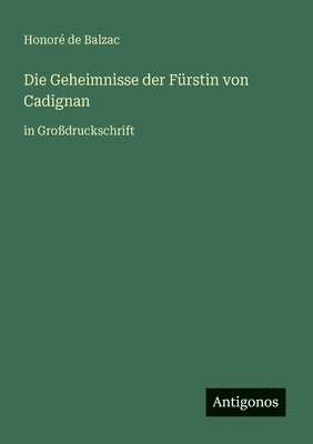 Geheimnisse der Fürstin von Cadignan