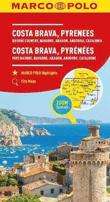 bokomslag Costa Brava Marco Polo Map