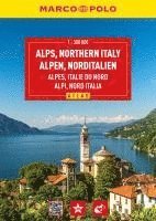 bokomslag MARCO POLO Reiseatlas Alpen, Norditalien 1:300.000