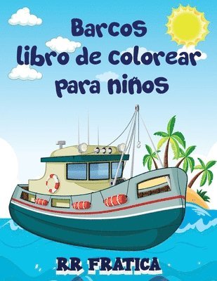 bokomslag Barcos libro de colorear para nios