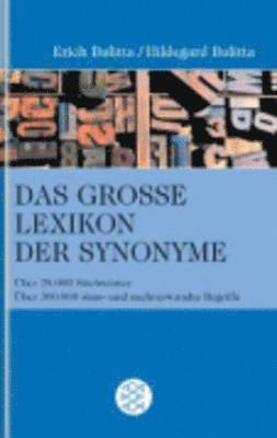 Bulitta - Grosse Lexikon Der Synonyme, Häftad