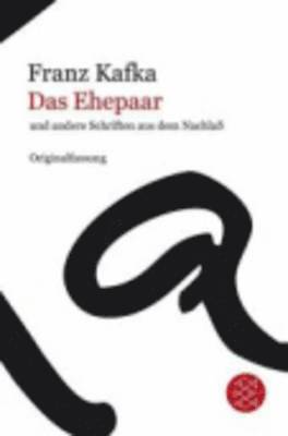 bokomslag Das Ehepaar Und Andere Schriften Aus Dem Nachlass