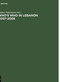 bokomslag Who's Who In Lebanon 2007-2008