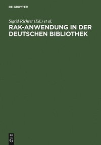 bokomslag RAK-Anwendung in der Deutschen Bibliothek