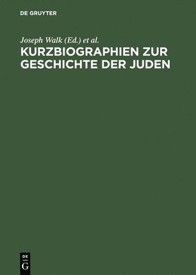 Kurzbiographien Zur Geschichte Der Juden 1