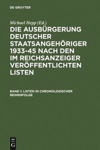 bokomslag Listen in Chronologischer Reihenfolge / Lists in Chronological Order