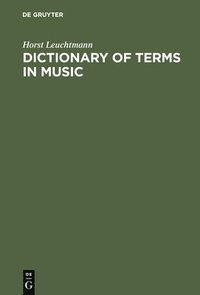 bokomslag Dictionary of Terms in Music / Wrterbuch Musik