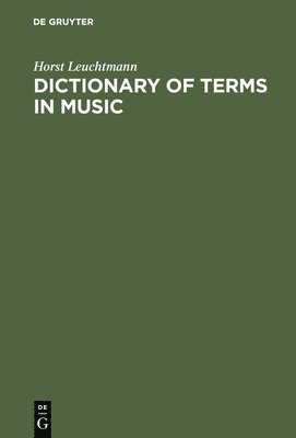 Dictionary of Terms in Music / Wrterbuch Musik 1