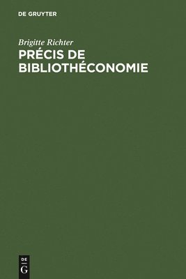 bokomslag Prcis de Bibliothconomie