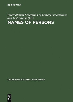 Names of Persons 1