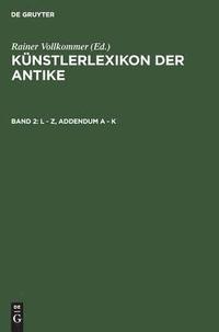 bokomslag L - Z, Addendum A - K