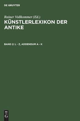 bokomslag L - Z, Addendum A - K