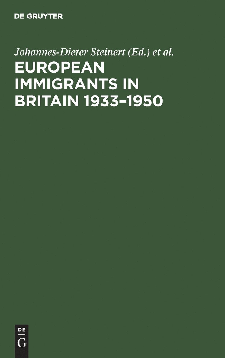 European Immigrants in Britain 1933-1950 1