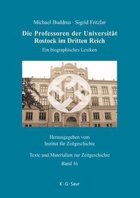 Professoren Der Universität Rostock Im Dritten Reich