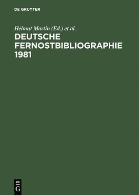 Deutsche Fernostbibliographie 1981 1