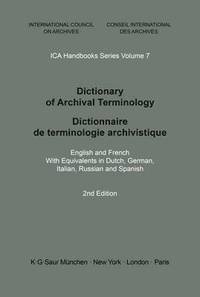 bokomslag Dictionary of Archival Terminology