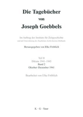 Elke Fröhlich - Oktober - Dezember 1941, Inbunden