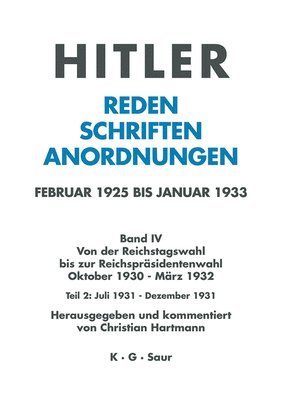 Christian Hartmann - Juli 1931 - Dezember 1931, Inbunden