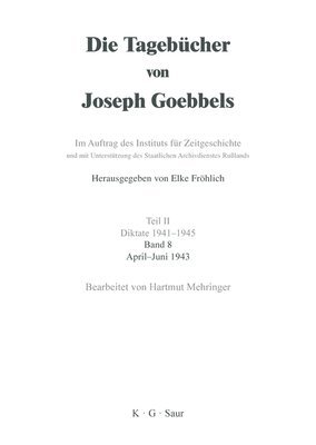 Hartmut Mehringer - April - Juni 1943, Inbunden