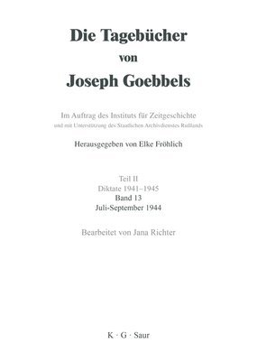 Jana Richter - Juli - September 1944, Inbunden