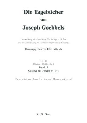 Hermann Graml, Jana Richter - Oktober - Dezember 1944, Inbunden