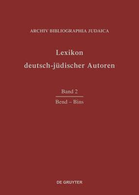 Archiv Bibliographia Judaica E V, Archiv Bibliographia Judaica E. V. - Bend - Bins, Inbunden