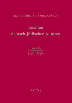 Archiv Bibliographia Judaica E V Renate, Renate Heuer - Lewi - Mehr, Inbunden