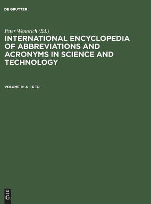 International Encyclopedia Of Abbreviations And Acronyms In Science And Technology, Volume 11, A - Deo 1
