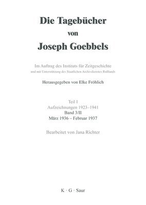 Jana Richter - März 1936 - Februar 1937, Inbunden