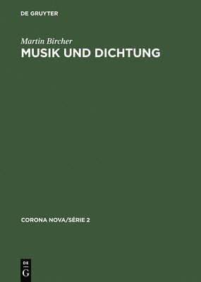 bokomslag Musik und Dichtung