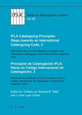 bokomslag IFLA Cataloguing Principles: Steps towards an International Cataloguing Code, 2