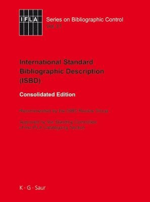 bokomslag ISBD: International Standard Bibliographic Description