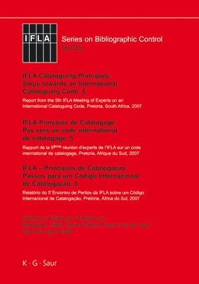 bokomslag IFLA Cataloguing Principles: Steps towards an International Cataloguing Code, 5