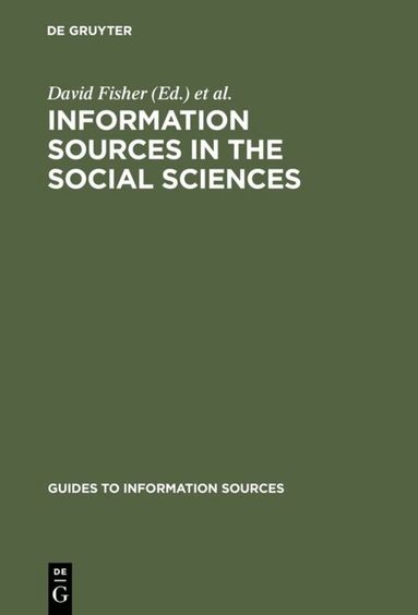 David Fisher, Sandra Price, Terry Hanstock - Information Sources in the Social Sciences, Inbunden