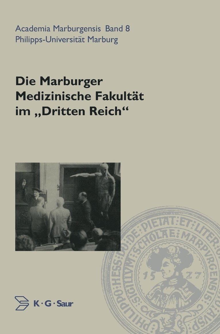 Die Marburger Medizinische Fakultt Im Dritten Reich 1