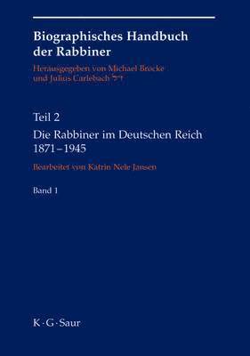 Die Rabbiner im Deutschen Reich 1871-1945