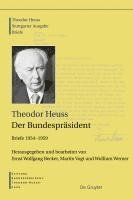 bokomslag Der Bundespräsident: Briefe 1954-1959