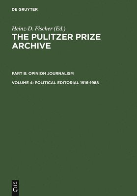 bokomslag Political Editorial 1916-1988