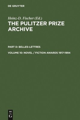 Novel / Fiction Awards 1917-1994 1