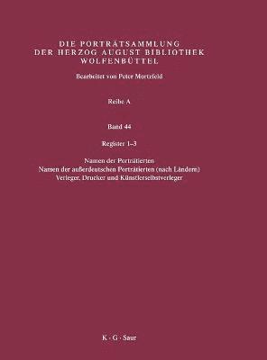 Peter Mortzfeld, Herzog August Bibliothek - Register 1-3, Inbunden