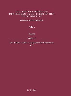 Peter Mortzfeld, Herzog August Bibliothek - Register 5, Inbunden