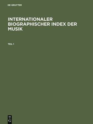 Internationaler Biographischer Index der Musik, Inbunden