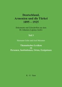 bokomslag Thematisches Lexikon Zu Personen, Institutionen, Orten, Ereignissen