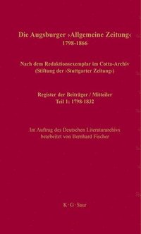 bokomslag Register der Beitrger / Mitteiler