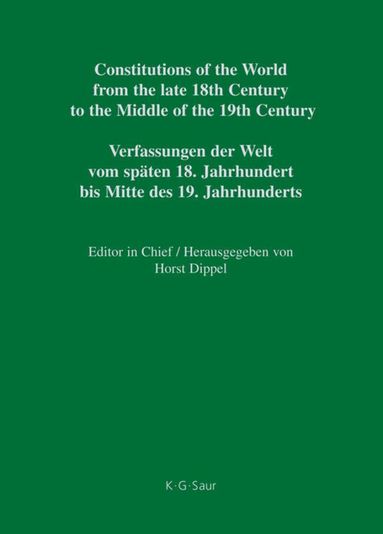 Thomas Riis, Sönke Loebert, Dag Michalsen, Magnus Isberg - Constitutional Documents of Denmark, Norway and Sweden 1809–1849, Inbunden