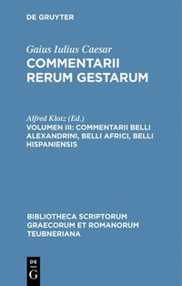 bokomslag Commentarii, vol. III