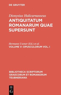 bokomslag Opusculorum Vol. I