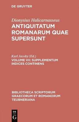 Antiquitatum Romanarum, Supplementum 1