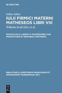 bokomslag Libros IV posteriores cum praefatione et indicibus continens
